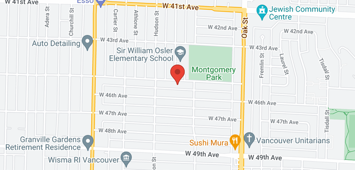 map of 1188 W 45TH AVENUE